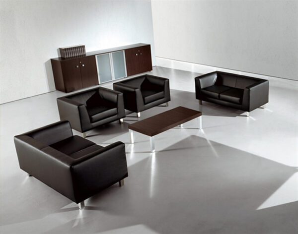 Cubiko  11 Chefzimmer Loungetisch, Wenge, Chrome, waiting room