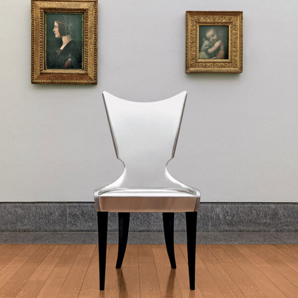 Artú  04 eleganter Besucherstuhl für Wartebereich und Galerien