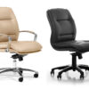 d-5 03 klassischer Leder-Bürostuhl, Konferenzstuhl mit und ohne Armauflagen erhältlich