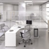 LOGIC 01 Büro Winkelschreibtisch, modernes Design, Stauraum, PC Fach