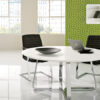 Seventies 12 Retro Design Büromöbel, runder Besprechungs-Tisch