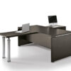 Studio 04 Chef-Schreibtisch in Wenge mit Front Meeting-Tisch Lösung