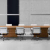 Manatta 08 exklusiver Konferenztisch, geradliniges modernes Design, Meeting Tisch, modular und groß