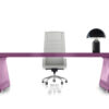 Vanity  19  Design Chef-Schreibtisch Hochglanz lila lackiert, individuell auf Kundenwunsch lackierbar