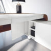 Vanity  24  Design Winkel-Schreibtisch mit raffiniert intelligent nutzbaren Ablagen und Stauraum