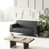 Jera 026 - Bürosofa, Designer-Business-Sofa, Loungesofa und Couchtisch mit Lederfüßen