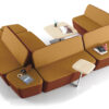 L1- 016 - Akustiksofa, Lounge Sessel inklusive Schallschutzeigenschaften, bequemes Sitzmöbel verkettbar für Wartebereich, Hotel, und Arztpraxis, auch abwaschbare Bezüge möglich