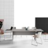 OXI 016 - Konferenztisch Länge 210 oder 260cm - günstiger Meetingtisch zweifarbig oder auch komplett einfarbig konfigurierbar