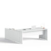 Delta - Chef-Schreibtisch, Design geschlossene Seiten, Dekor weiß, preiswert