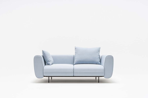 Lotus 013 - modulares Büro Sofa, Dreisitzer, Zweisitzer oder mit Chaise Longue, hochwertige Polsterung und Kissen, breite Armlehnen, Abb. L:220cm