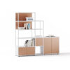 Cubo Bücherregal für Büro und Zuhause - die modulare Bauweise, schlichtes Design, vielseitig kombinierbare Farben und Ausstattungsmöglichkeiten