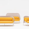 Mesh-02 Design mesh Sessel, 2-Sitzer Sofa mit Netz oder Stoff bespannter Rückenlehne in 3 verschiedenen, vielseitig einsetzbar durch eine große Auswahl an Farb- und Bezugstoffvarianten Ausführungen