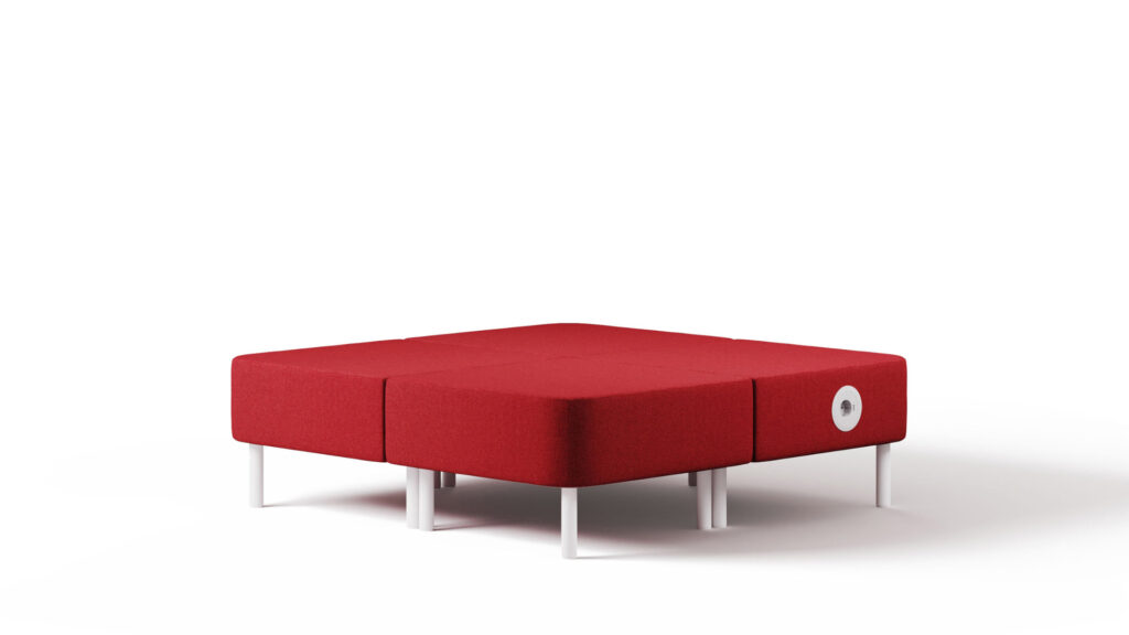 Workland_01 - smart innovatives Arbeiten und Sitzen frei aller Regeln, Sitzhocker einfach modular zusammenstellen und beliebig erweitern, opt. 230V, USB Charger