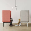 Divo_40 Modul Privatsphäre Sessel mit besten Schallschutz Eigenschaften, zweifarbig erhältlich, Loungebereich mit gepolstert hoher Rückenlehne