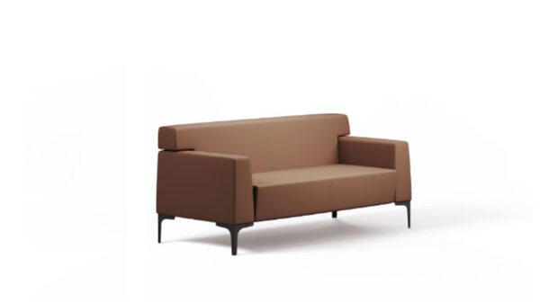 Jera22_01 - Lounge und Empfang Sofa, modern designt für das anspruchsvolle Büro, 2-Sitzer individuell in Echtleder oder als Stoff-Polstersofa gestalten, große Farbauswahl schnell geliefert