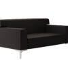 Jera_22-05 Chefzimmer-Sofa für gemütliche Besprechungen, , 2-Sitzer im bequemen Design, Bürosofa Füße aus 11 Metallfarben wählben, Stoff- u. Leder-Polsterung individuell aus ein Vielzahl von Bezügen gestalten