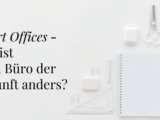 Weißer Hintergrund, weiße Büroartikel, schwarze Schrift