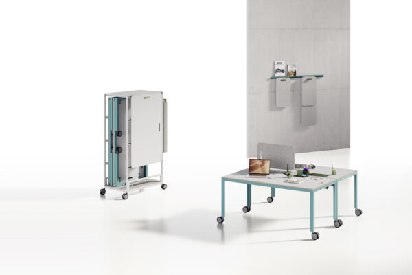 Mobi_01-mobil-flexibler-arbeitsplatz-schreibtisch-rollbar-meeting-teamtisch-schulung-regal