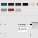 Bris - Farben u. Abmessungen, Outdoor Stuhl