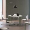 Sigma_32 - Büro-besprechungstisch-kompakt-rund-120-fusskreuz-metallgestell-gruen-freischwinger-stuhl-f06