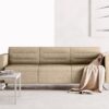 Trend_03 - grosses-office-sofa-bequemer-dreisitzer-217x82x80cm-gesteppt-kufengestell-chrom-stoffe-leder-individuell