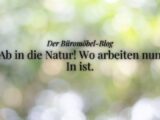 Blogartikel ukamo, Hero-Bild, Thema: Draußen arbeiten