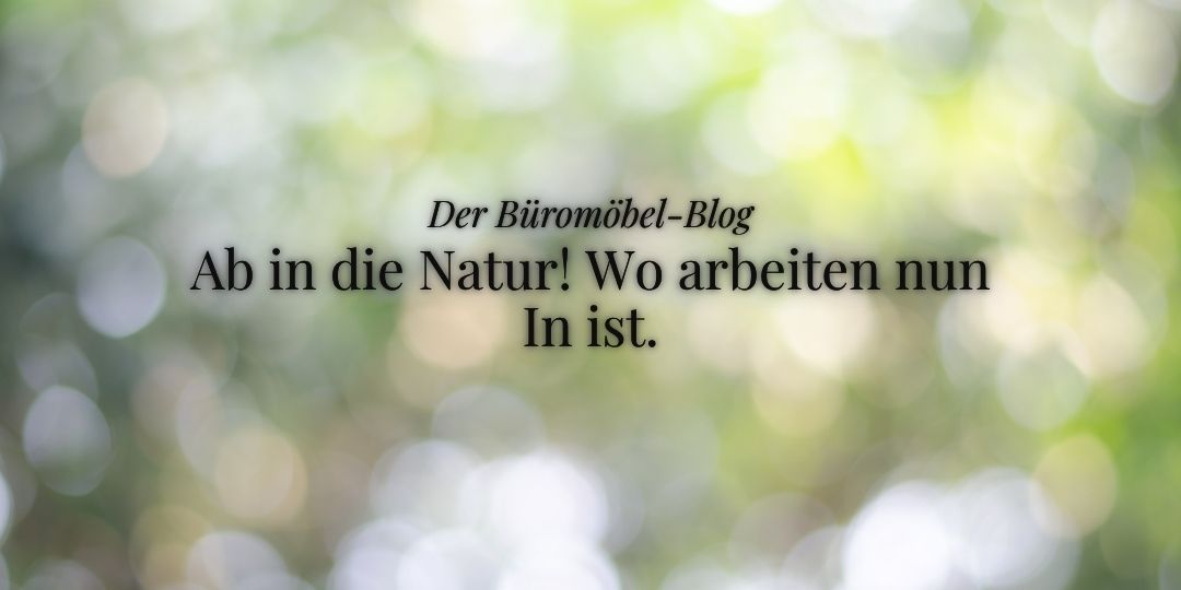 Blogartikel ukamo, Hero-Bild, Thema: Draußen arbeiten