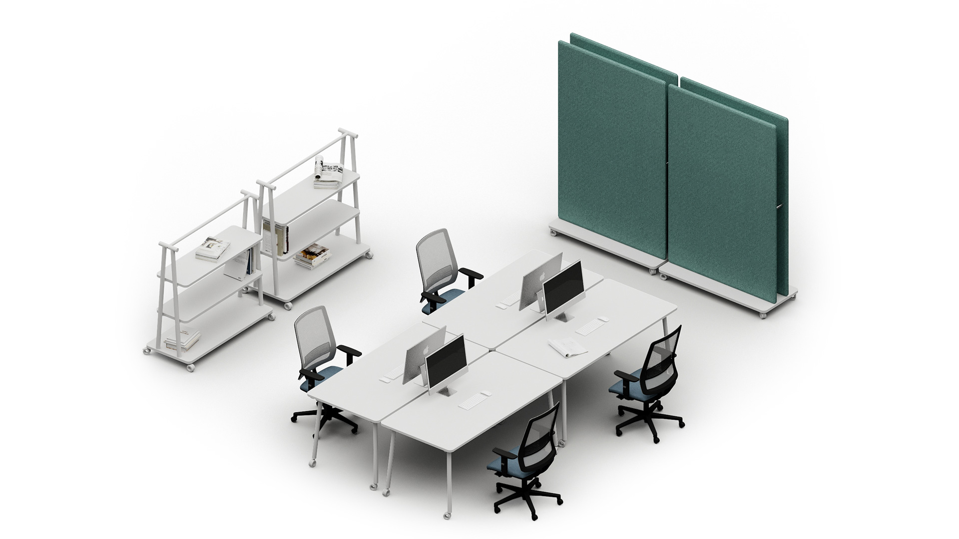 Dem Büro Lärm modular entgegentreten: SHARE Akustikpaneele