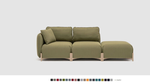 Modulares Lounge-Sofa mit Kissen für Büro, Hotellobby und Wohnzimmer